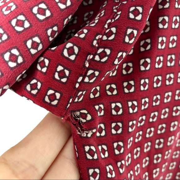 Madewell | silk premiere bow-back tee ascot tile - Picture 6 of 8